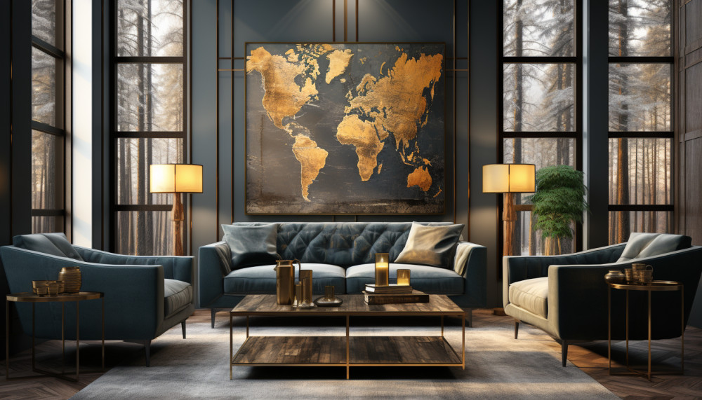 Comment décorer son intérieur avec des tableaux carte du monde ?